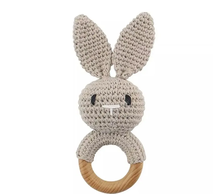 Anneau de Dentition en Bois Naturel