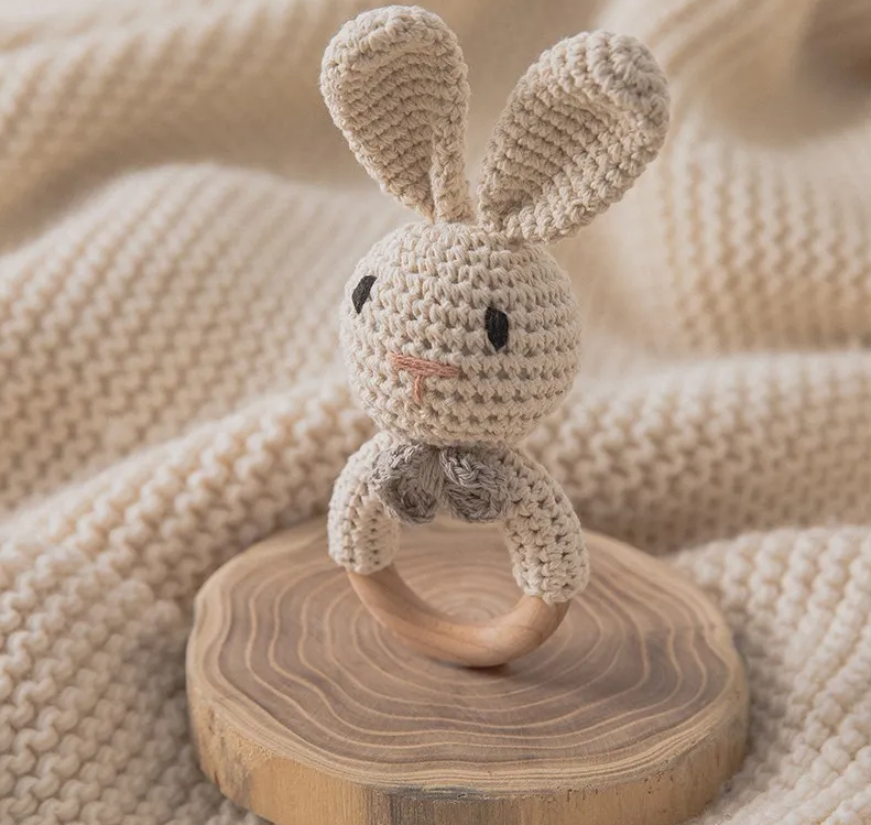 Anneau de Dentition en Bois Naturel